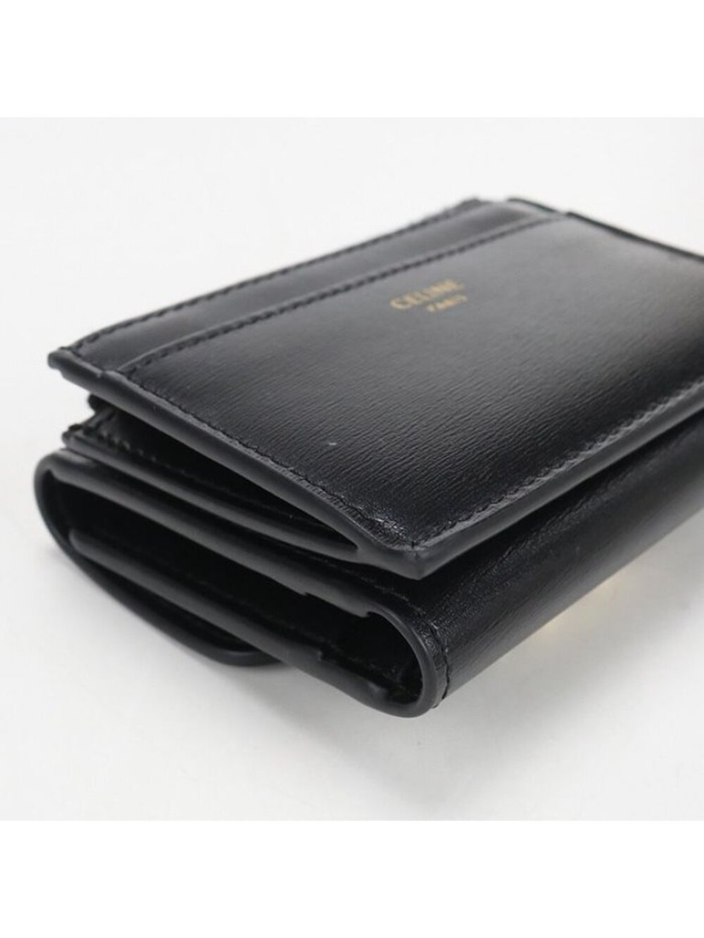 Celine Compact Wallet Triomphe Trifold Leather - Picture 6 of 9